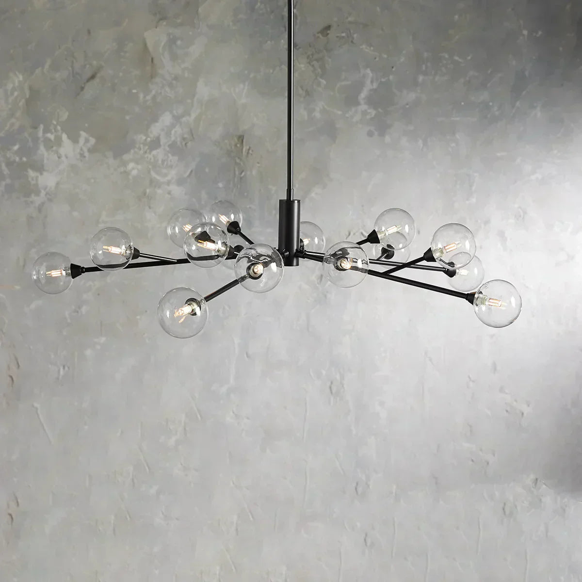Apollo Spoked Glass Round Chandelier