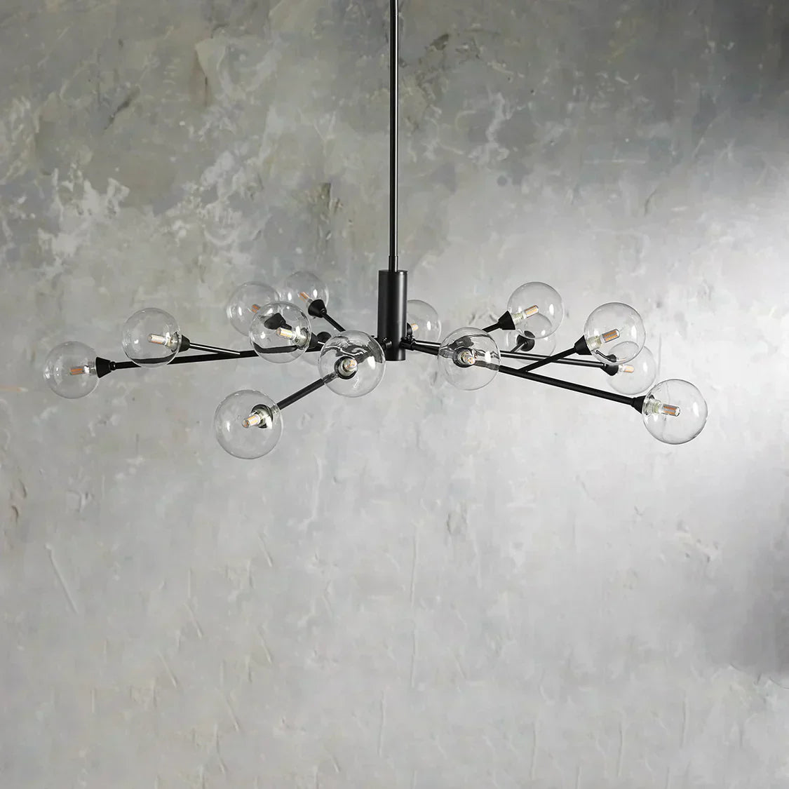 Apollo Spoked Glass Round Chandelier