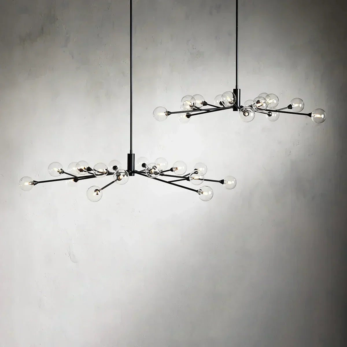 Apollo Spoked Glass Round Chandelier