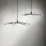 Apollo Spoked Glass Round Chandelier