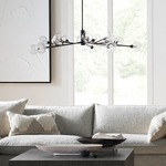 Apollo Spoked Glass Round Chandelier