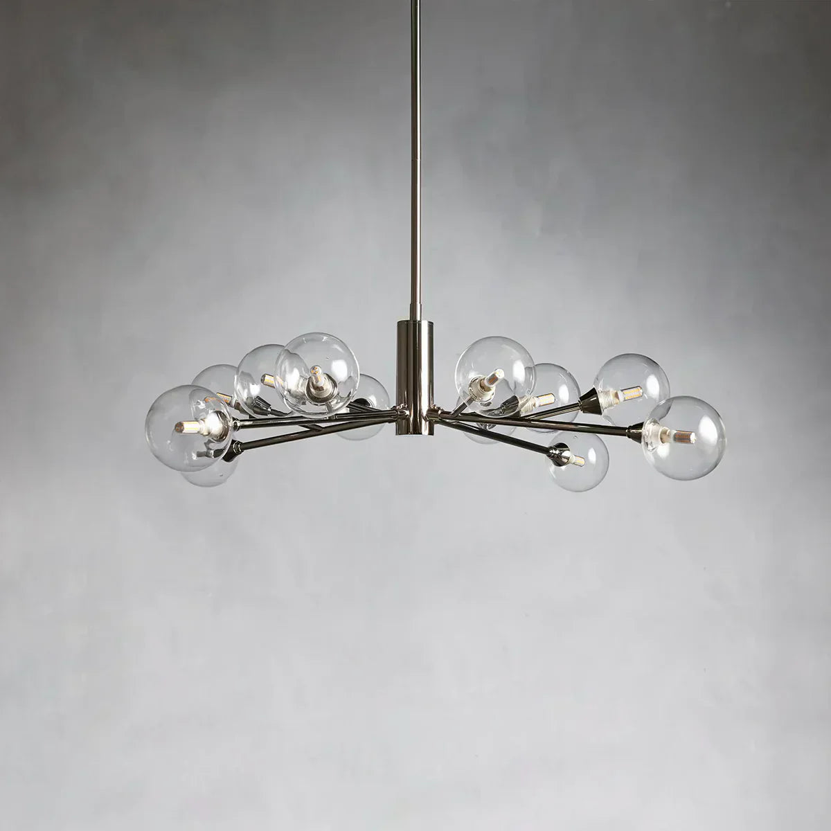 Apollo Spoked Glass Round Chandelier