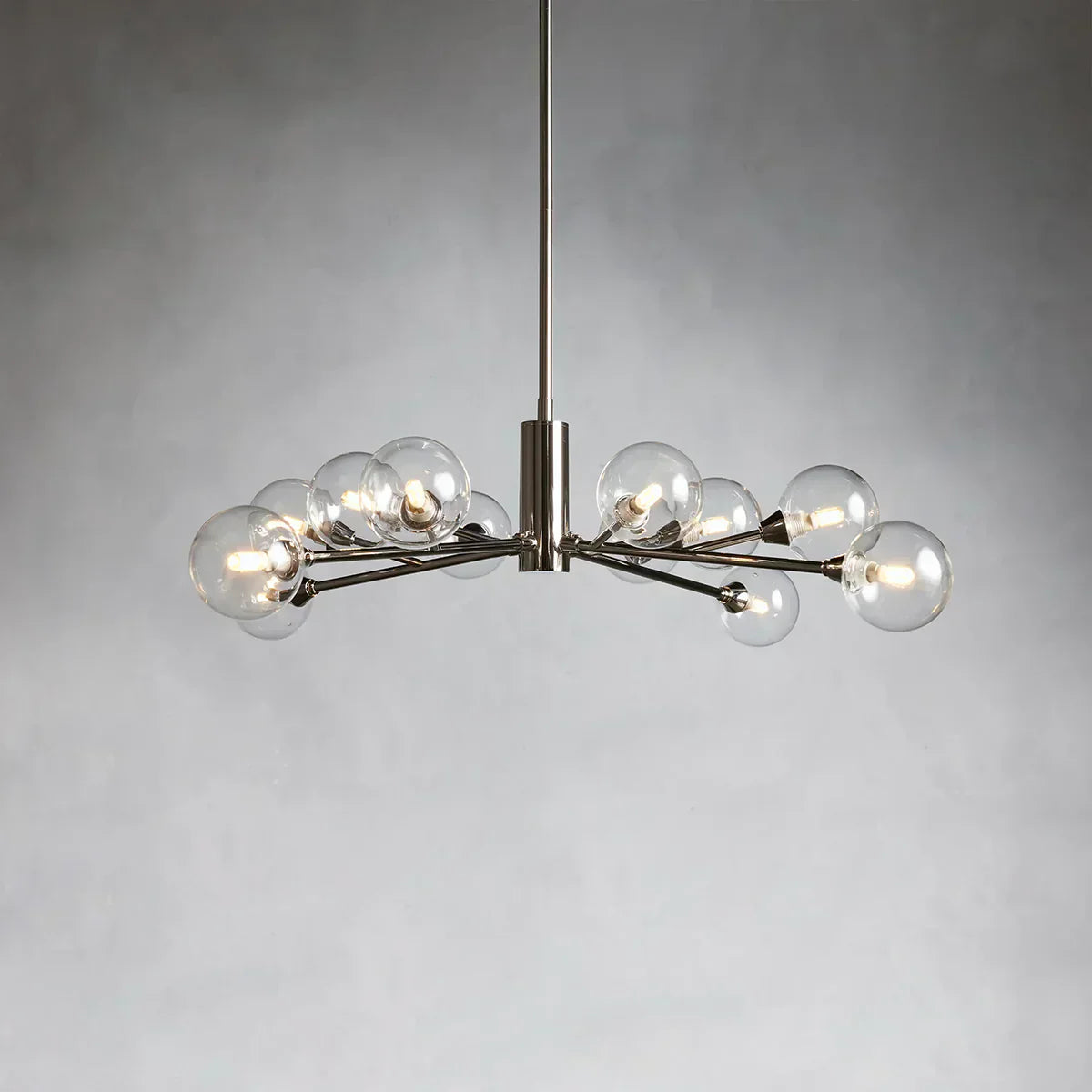 Apollo Spoked Glass Round Chandelier