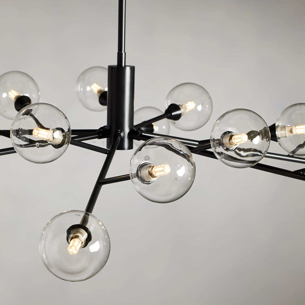 Apollo Spoked Glass Round Chandelier