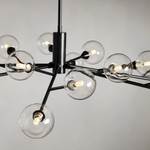 Apollo Spoked Glass Round Chandelier