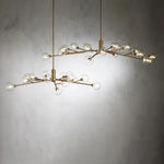 Apollo Spoked Glass Round Chandelier