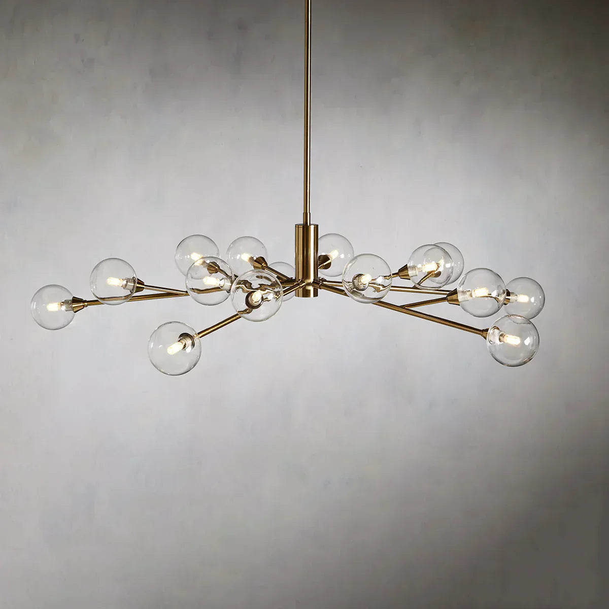 Apollo Spoked Glass Round Chandelier