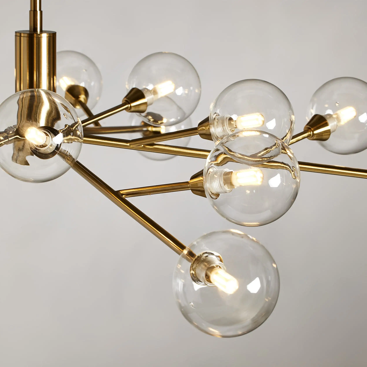 Apollo Spoked Glass Round Chandelier