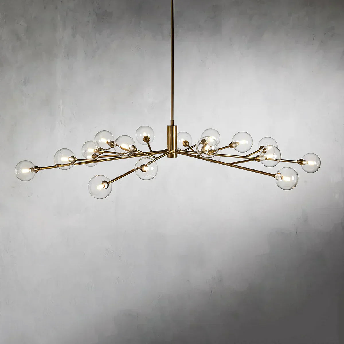 Apollo Spoked Glass Round Chandelier