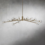 Apollo Spoked Glass Round Chandelier