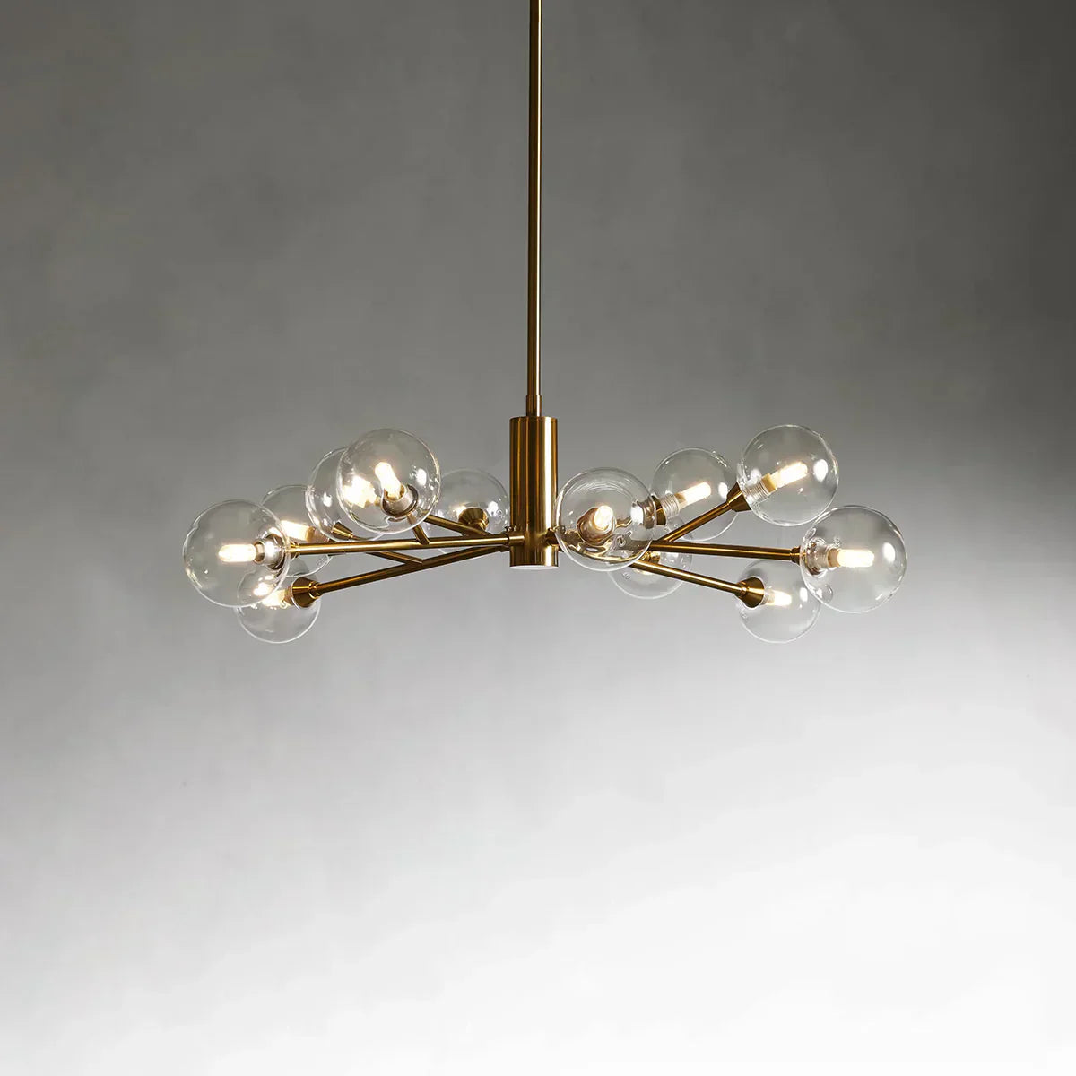 Apollo Spoked Glass Round Chandelier