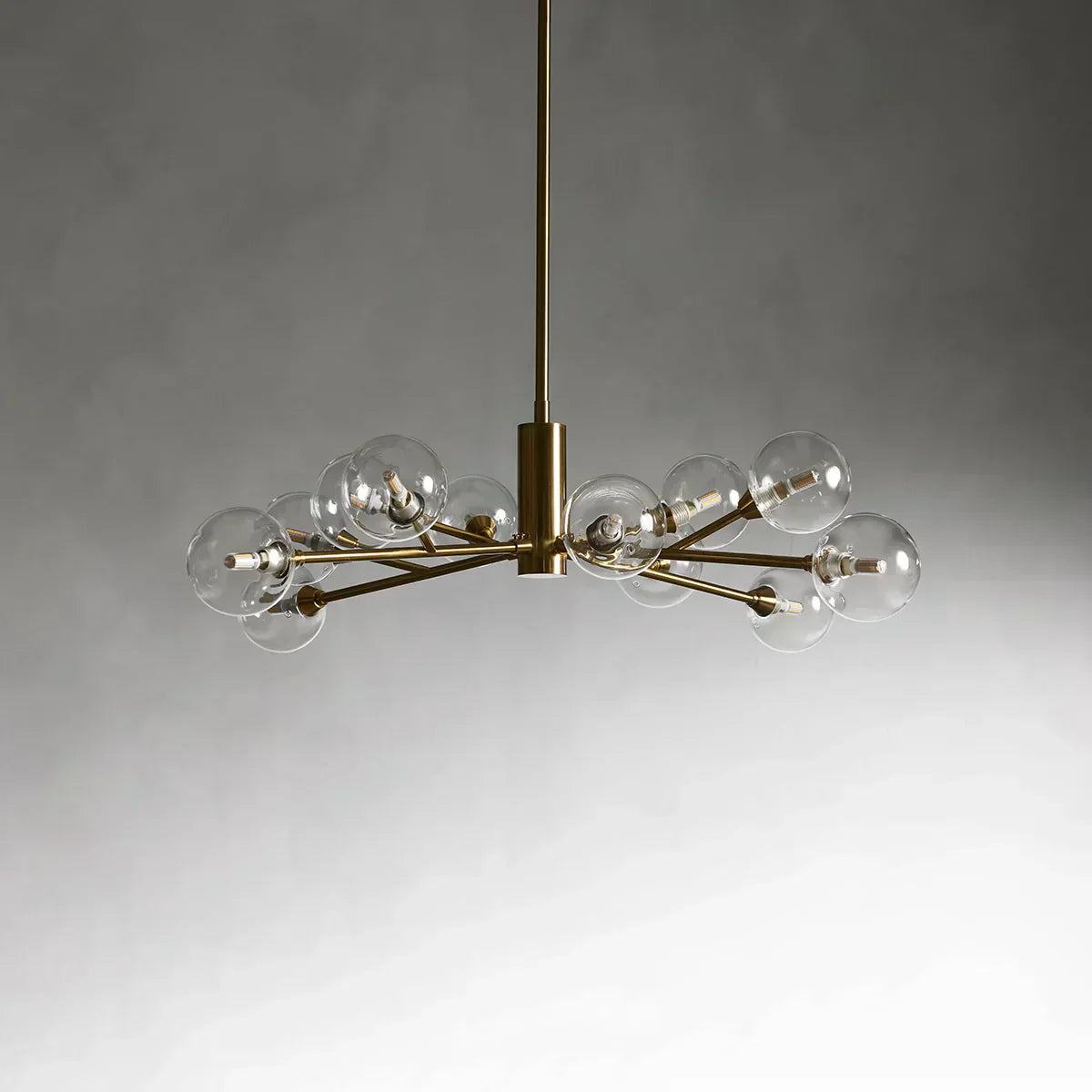 Apollo Spoked Glass Round Chandelier