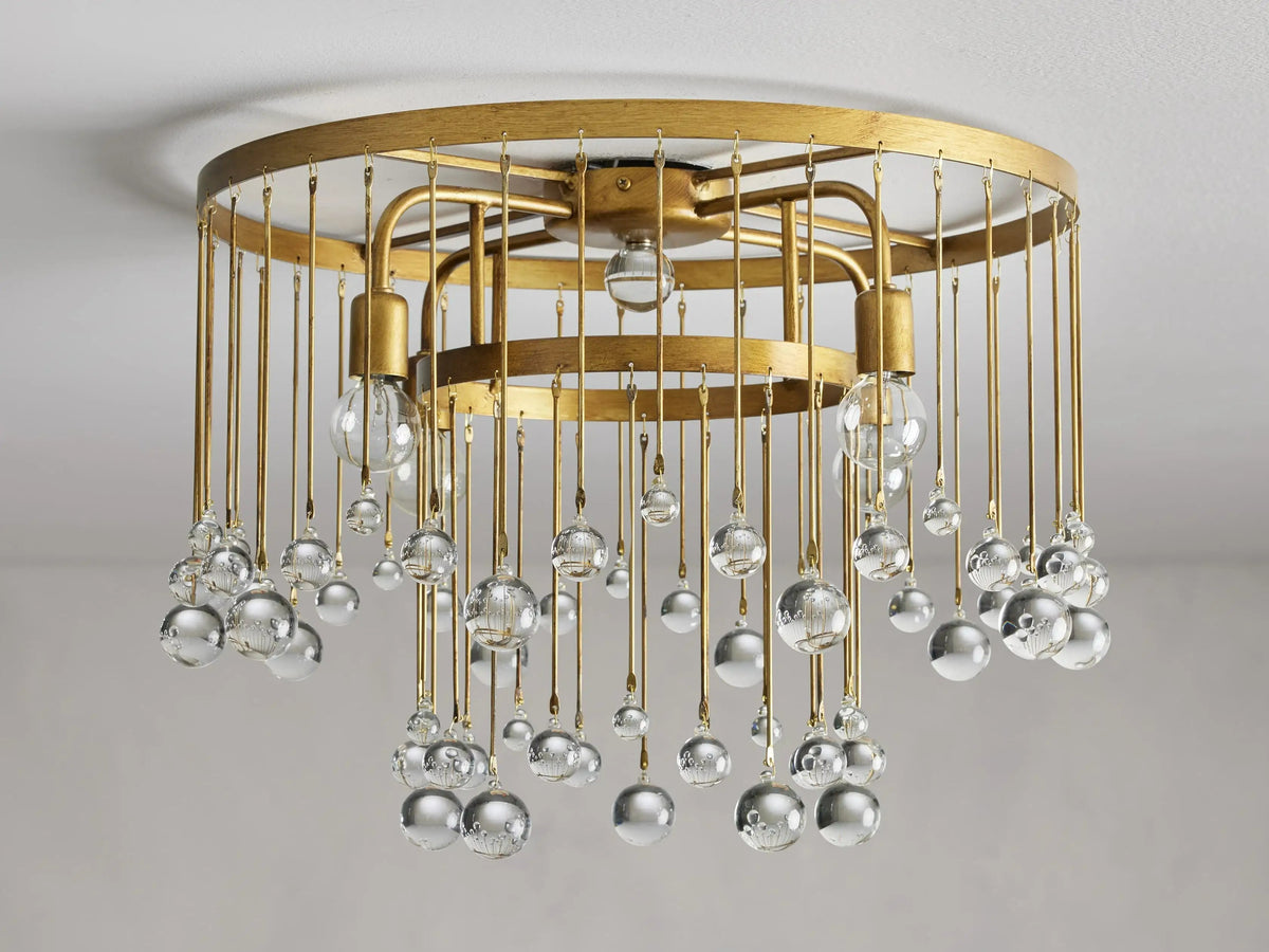 Aubrey Trailing Crystal Flush Mount