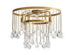 Aubrey Trailing Crystal Flush Mount
