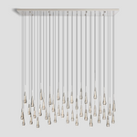 Soltaire Cascading Glass Linear Chandelier