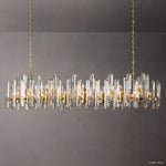 Mirello Prismed Crystal Linear Chandelier 72"