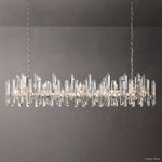 Mirello Prismed Crystal Linear Chandelier 72"