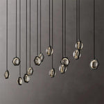 Eclatant Inset Crystal Linear Chandelier 72"