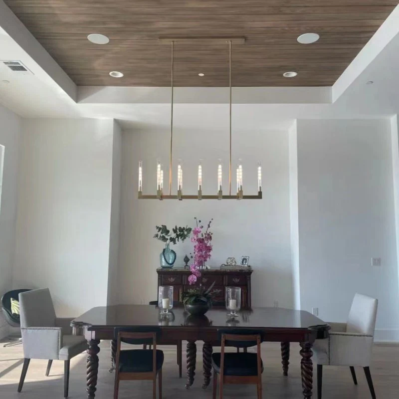 Cannele Beaux Arts Linear Chandelier 55"