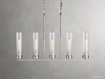 Andreas Ridged Tubular Linear Chandelier