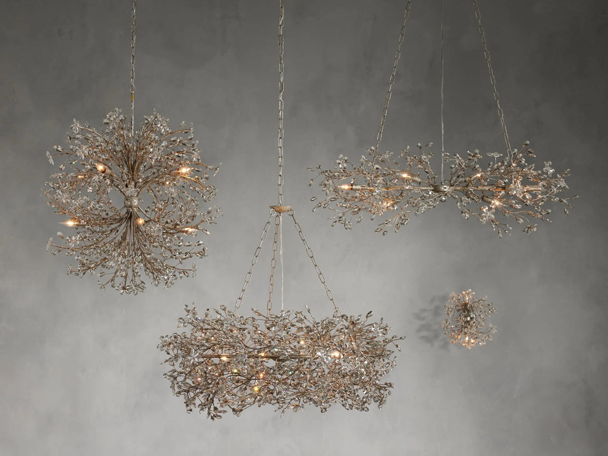 Fiore Garden Petal Twig Round Chandelier