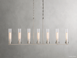 Andreas Ridged Tubular Linear Chandelier