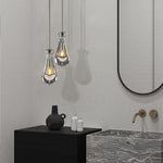 Rain Waterfall Glass Round Chandelier 5"