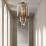 Fulcrum Cloche Glass Pendant Light