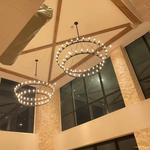 Camino Vintage Structural Two-Tier Chandelier 50"