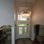 San Marco Ribbed Glass Two-Tier Round Chandelier 60"