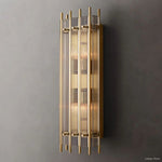 San Marco Ribbed Glass Rectangle Wall Sconce