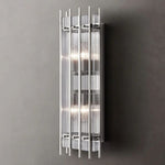 San Marco Ribbed Glass Rectangle Wall Sconce