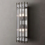 San Marco Ribbed Glass Rectangle Wall Sconce