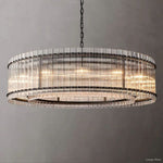 San Marco Ribbed Glass Round Chandelier 60"