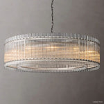San Marco Ribbed Glass Round Chandelier 60"