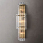 San Marco Ribbed Glass Round Wall Sconce