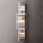 San Marco Ribbed Glass Round Wall Sconce