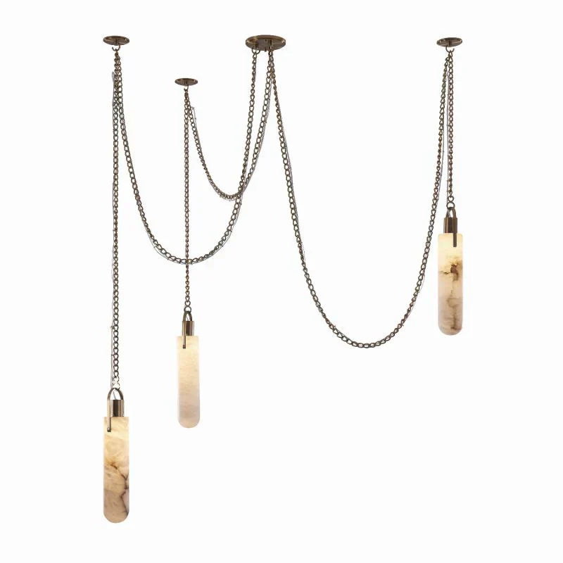 Alabaster 3 Light Cluster Pendant