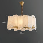 Alabaster Lorry Round Chandelier