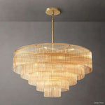 Amadeo Slender Crystal Round Chandelier 50"