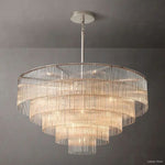 Amadeo Slender Crystal Round Chandelier 50"
