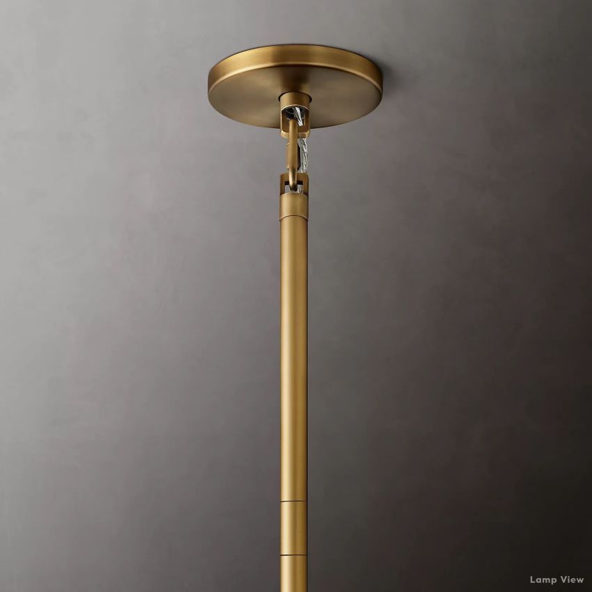 Cielo Ridged Glass Round Chandelier 48"