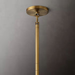 Cielo Ridged Glass Three-Tier Round Chandelier 36"