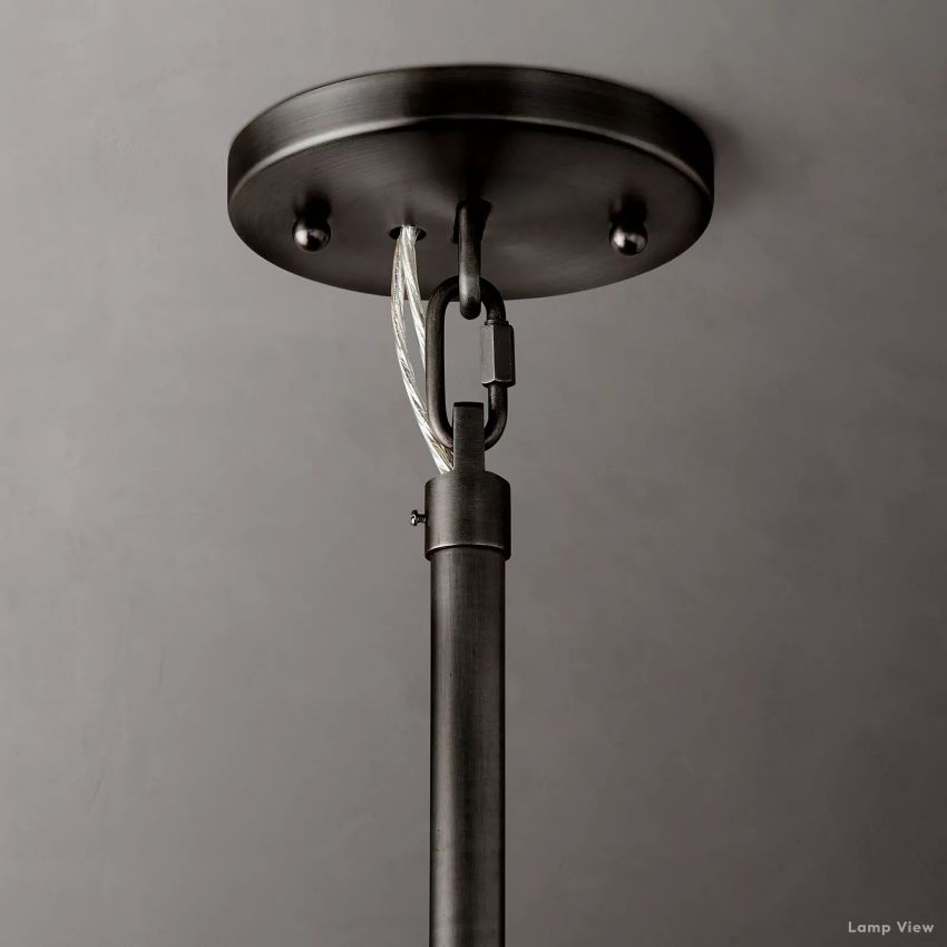 Cielo Ridged Glass Round Chandelier 36"