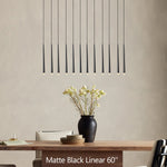 Aquitaine Conical Brass Linear Chandelier 60"