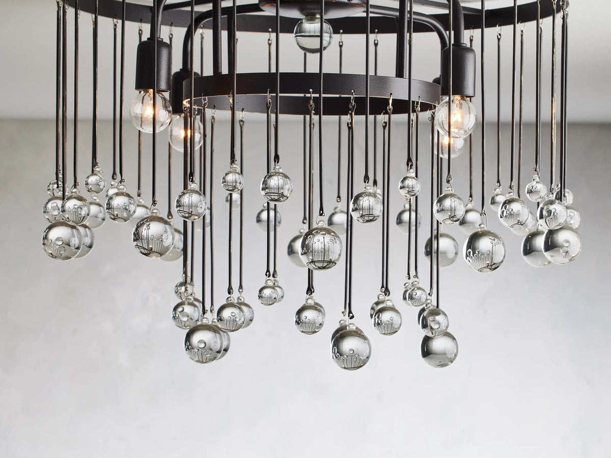Aubrey Trailing Crystal Flush Mount