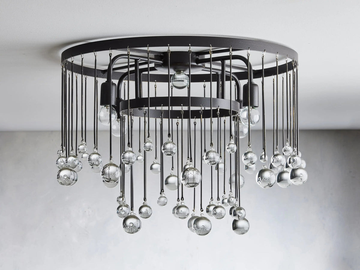 Aubrey Trailing Crystal Flush Mount