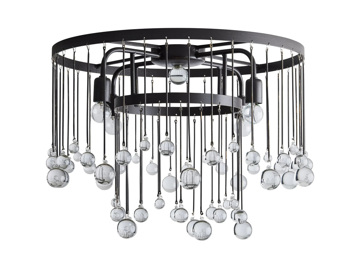 Aubrey Trailing Crystal Flush Mount