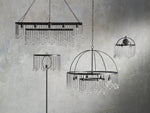 Aubrey Trailing Crystal Tiered Round Chandelier
