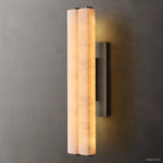 Audubon Vertical Alabaster Double Wall Sconce